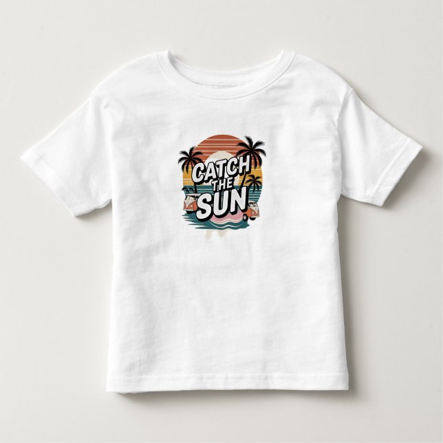 Camiseta De Bebé Atrapar el sol (Anverso)