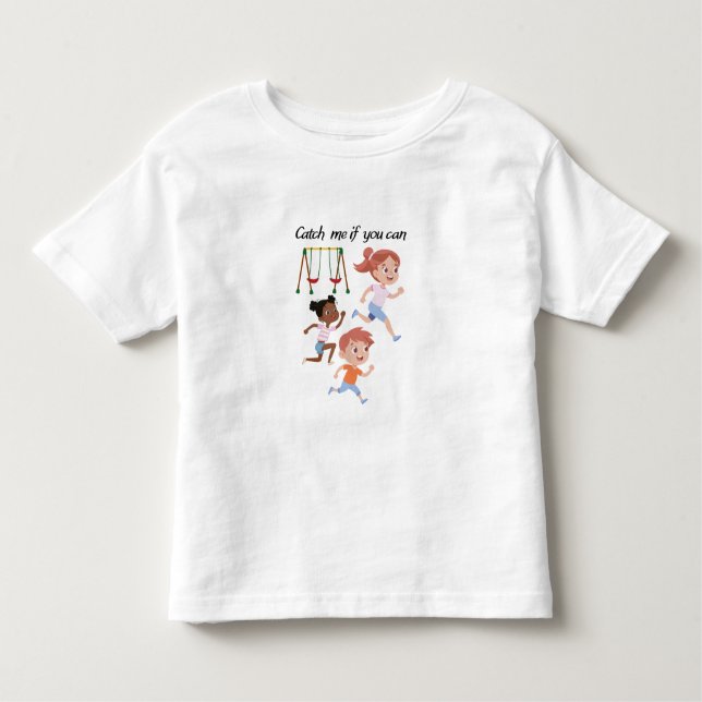 Camiseta De Bebé Atrápenme si pueden (Anverso)