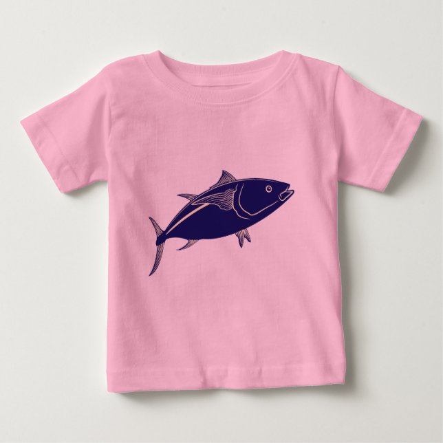 Camiseta De Bebé Atún rojo (Anverso)