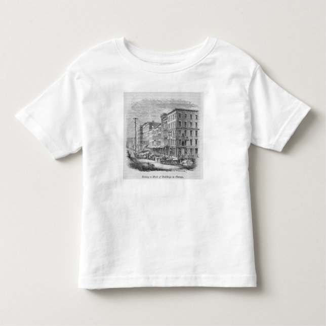Camiseta De Bebé Aumento de un bloque de edificios en Chicago (Anverso)