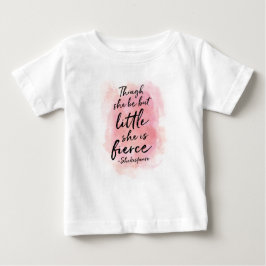 Camiseta De Bebé Aunque ella sea pero poca acuarela embroma la