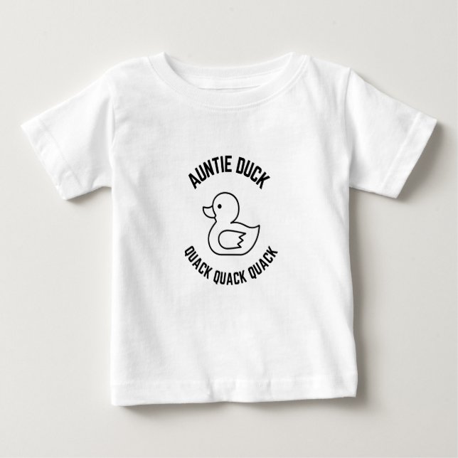 Camiseta De Bebé Auntie duck Quack Quack Quack Quack (Anverso)