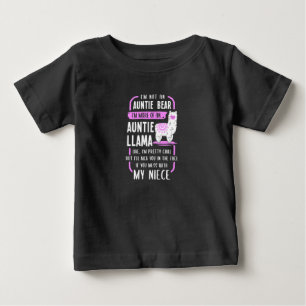 Camiseta De Bebé Auntie Llama