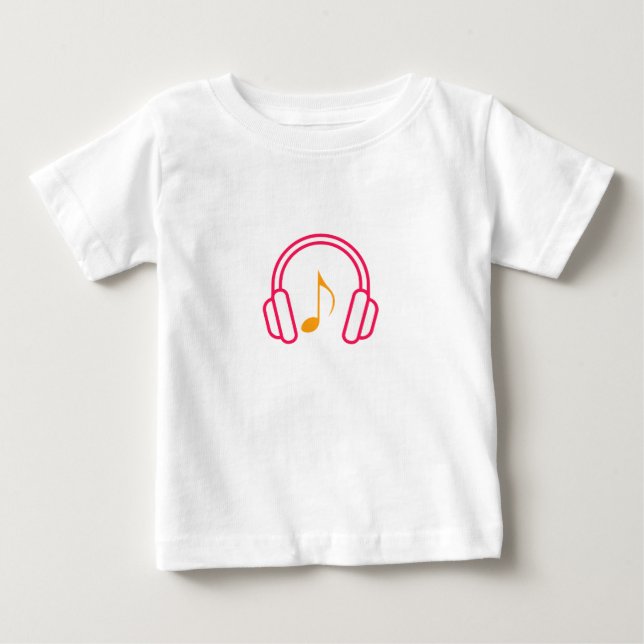 Camiseta De Bebé Auricular con personal (Anverso)