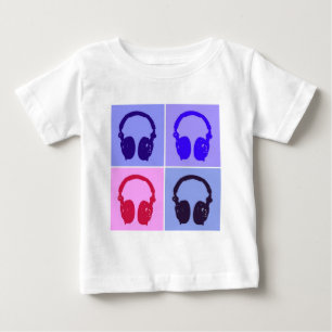 Camiseta De Bebé Auriculares de arte pop