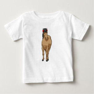 Camiseta De Bebé Auriculares de música de caballos
