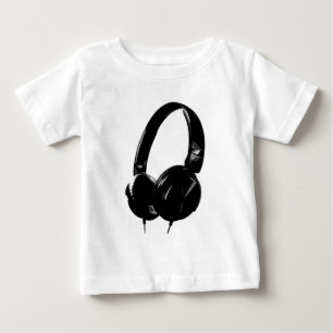 Camiseta De Bebé Auriculares de Pop Art