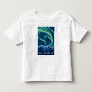 Camiseta De Bebé Aurora boreal - Petersburgo, Alaska