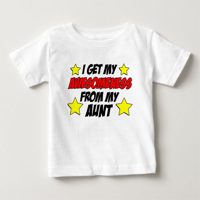 Camiseta De Bebé Ausencia De La Tía (Anverso)