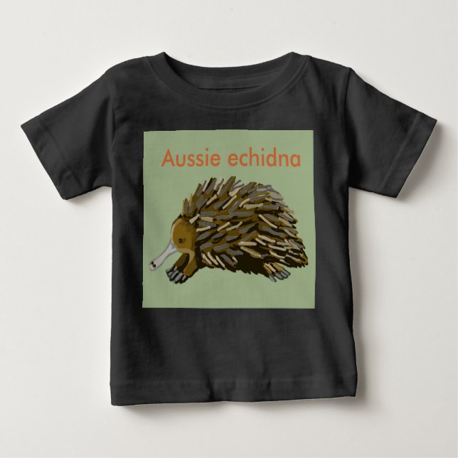 Camiseta De Bebé Aussie echidna (Anverso)