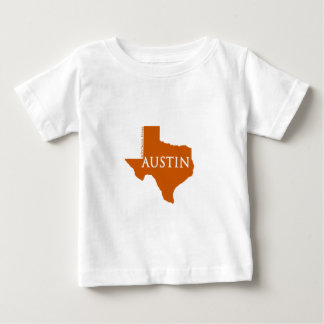 Camiseta De Bebé Austin anaranjado quemado Tejas
