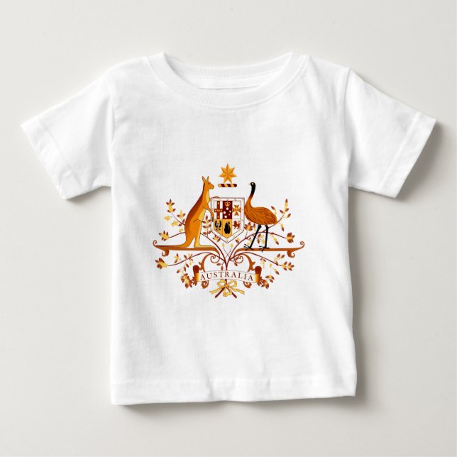 Camiseta De Bebé Australia COA Brown (Anverso)