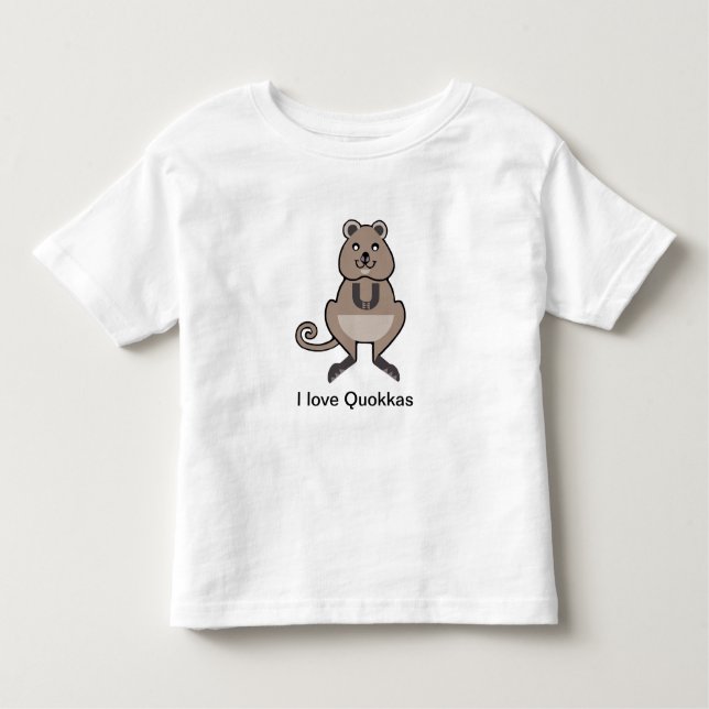 Camiseta De Bebé Australia - Cute me encanta QUOKKAS - Vida silvest (Anverso)