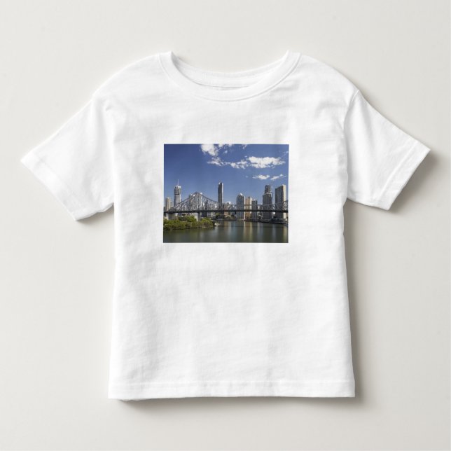 Camiseta De Bebé Australia, Queensland, Brisbane, Story Bridge, (Anverso)