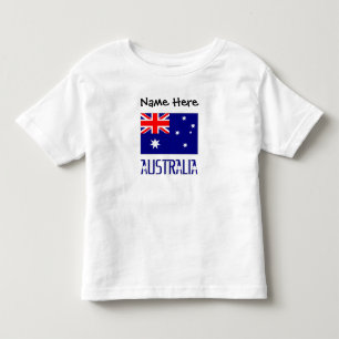 Camiseta De Bebé Australia y Bandera Australiana Personalizada en N