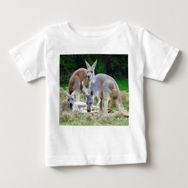 Camiseta De Bebé Australiano KangaROOS que se relaja en el Sun (Anverso)