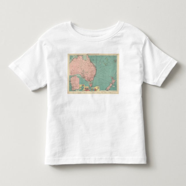 Camiseta De Bebé Australiano, puertos de Nueva Zelanda (Anverso)