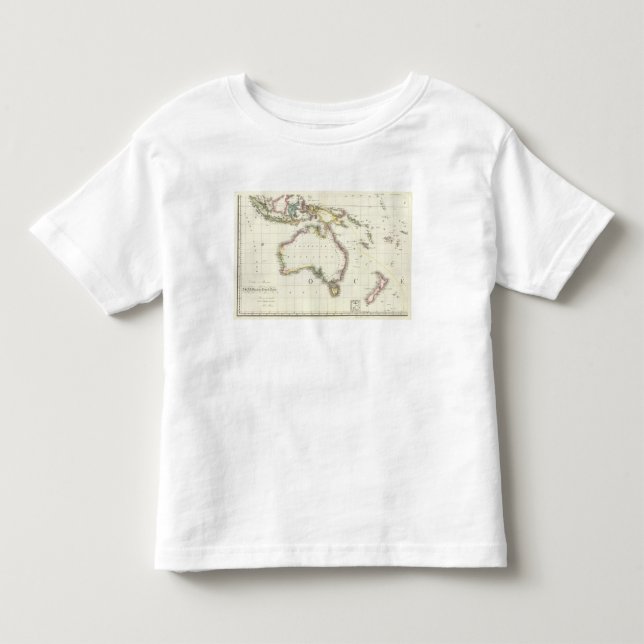 Camiseta De Bebé Austria y mapa grabado Indonesia (Anverso)