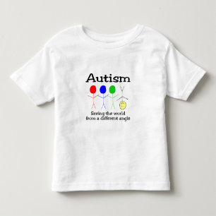 Camiseta De Bebé Autismo que ve el mundo de un diverso ángulo