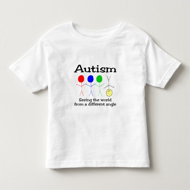 Camiseta De Bebé Autismo que ve el mundo de un diverso ángulo (Anverso)