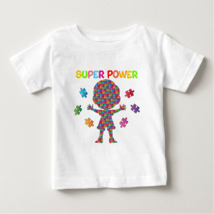 Camiseta De Bebé Autismo, superpotencia