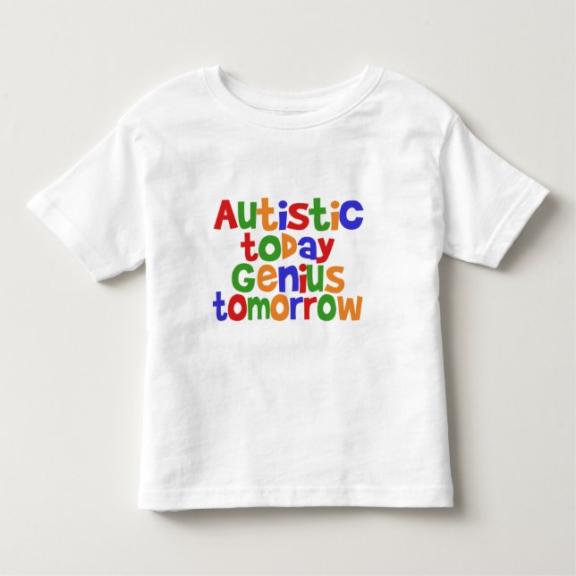 Camiseta De Bebé Autista hoy (Anverso)
