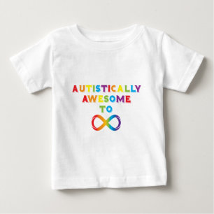 Camiseta De Bebé Autisticamente Asombroso A Infinito