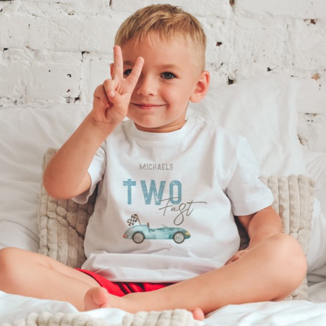 Camiseta De Bebé Auto de Carreras 2do Cumpleaños (Subido por el creador)