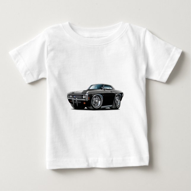 Camiseta De Bebé Auto negro de Impala de 1969 (Anverso)