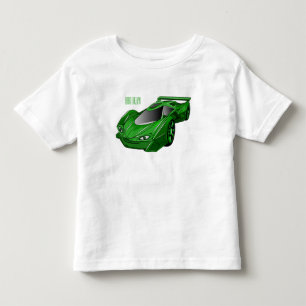 Camiseta De Bebé Autobús deportivo verde con ilustracion aéreo