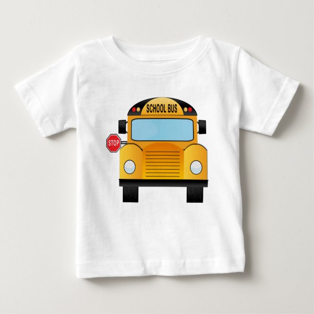 Camiseta De Bebé autobús escolar (Anverso)