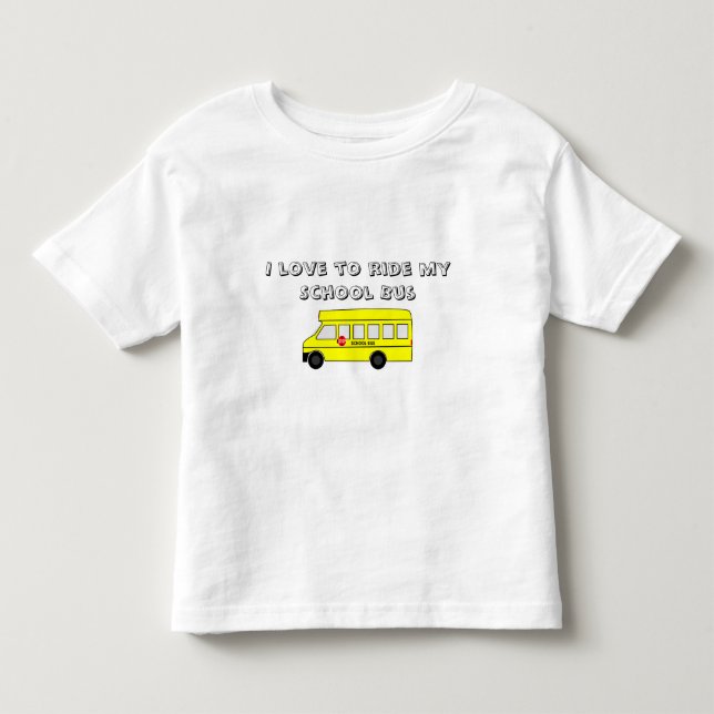 Camiseta De Bebé Autobús escolar amarillo (Anverso)