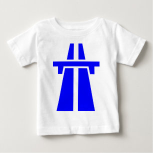 Camiseta De Bebé Autopista, Autobahn - Azul