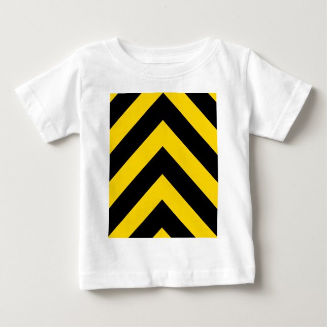 Camiseta De Bebé Autopista Autopista Tráfico Bumble Bee Chevrons (Anverso)