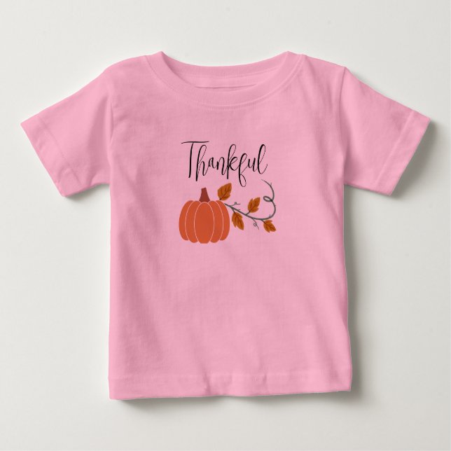 Camiseta De Bebé Autumn Blessings-Thankful-Toddler T-Shirt (Anverso)