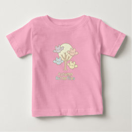 Camiseta De Bebé Autumn Butterflies – Pastel Bat Whimsy for Fall