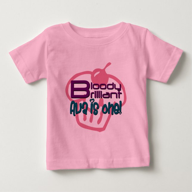 Camiseta De Bebé ¡Ava es uno! (Anverso)