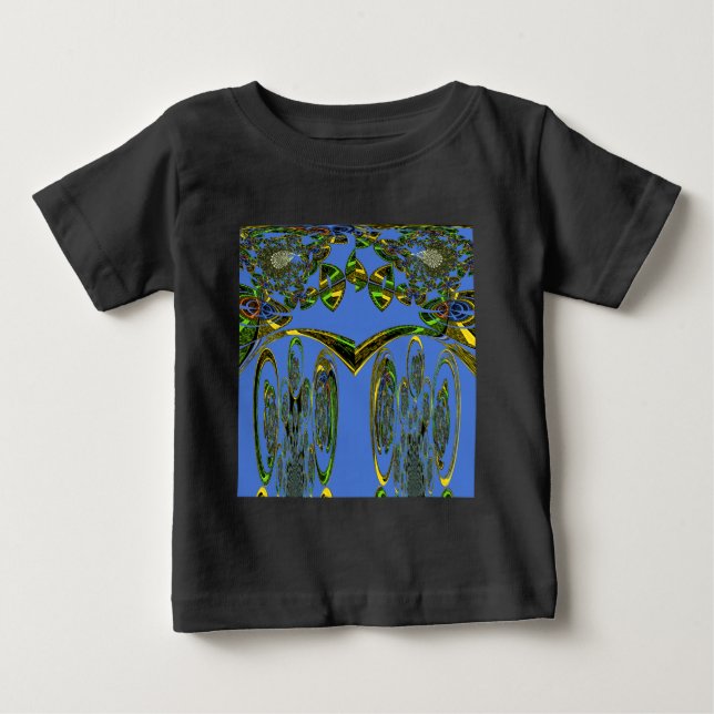 Camiseta De Bebé Ave azul (Anverso)