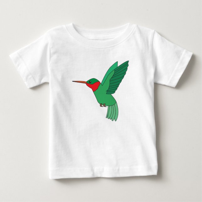 Camiseta De Bebé Ave de barro (Anverso)