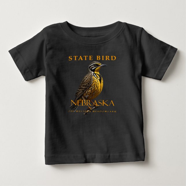 Camiseta De Bebé Ave del Territorio de Nebraska El Prado Occidental (Anverso)