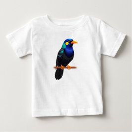 Camiseta De Bebé Ave exótica multicolor