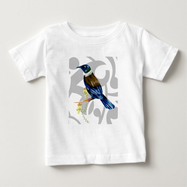 Camiseta De Bebé Ave nativa de Nueva Zelanda (Anverso)