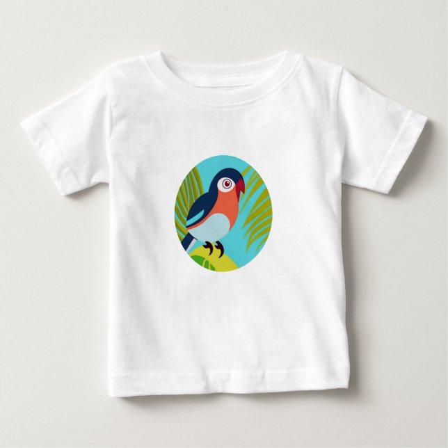Camiseta De Bebé Ave tropical (Anverso)