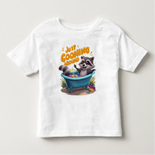 Camiseta De Bebé Aventura de baño de Raccoons maliciosos
