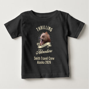 Camiseta De Bebé Aventura de la familia de osos personalizados para