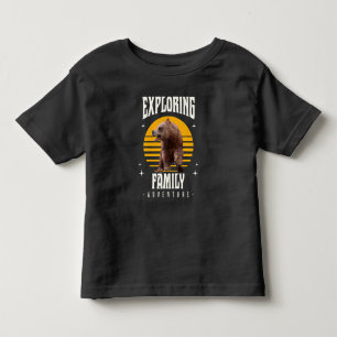 Camiseta De Bebé Aventura de Oso de Vacaciones Familiares Combinand