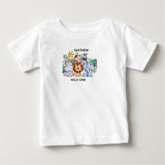 Camiseta De Bebé Aventura Safari Baby Shower