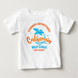 Camiseta De Bebé Aventuras de verano en California West Coast Surf