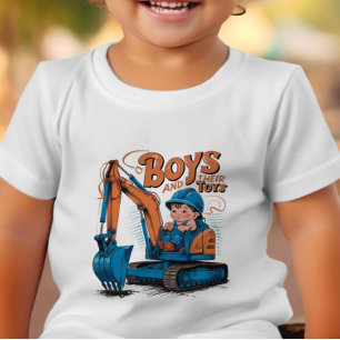 Camiseta De Bebé Aventuras en el excavador: Diversión de la constru