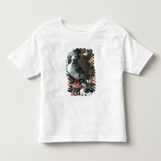 Camiseta De Bebé Aves acuáticas en un paisaje clásico, siglo XVII (Anverso)